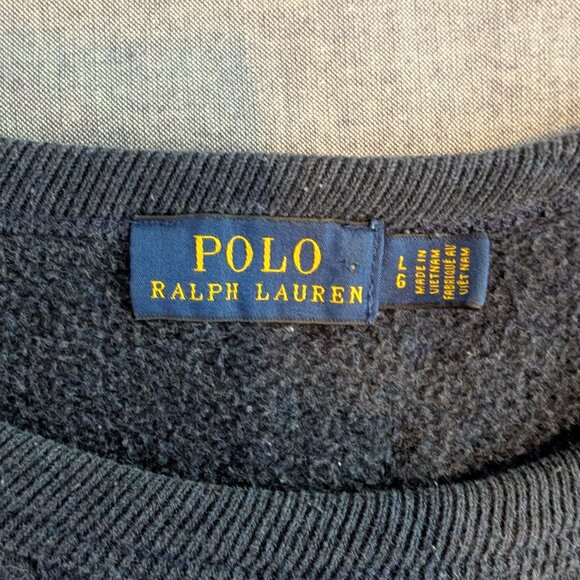Polo by Ralph Lauren Navy Blue Crew Neck Sweater - Picture 4 of 12